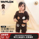 WHYLOOK 婴儿衣服秋冬装 棉服宝宝连体衣夹棉外出棉袄加厚外套可爱