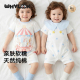 连体衣外出轻薄透气爬爬服 婴儿衣服纯棉哈衣宝宝短袖 WHYLOOK 夏季