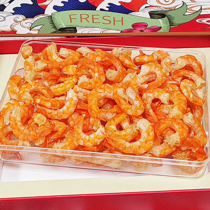 青岛网红特大号水晶海米礼盒特产健康金钩380g营养干货可开票京东