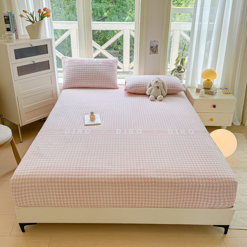 冬天牛奶绒2米x2米2大床床笠款