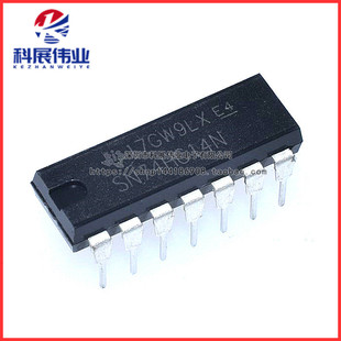全新国产 直插 SN74HC14N 74HC14 芯片 六施密特触发非门 DIP14