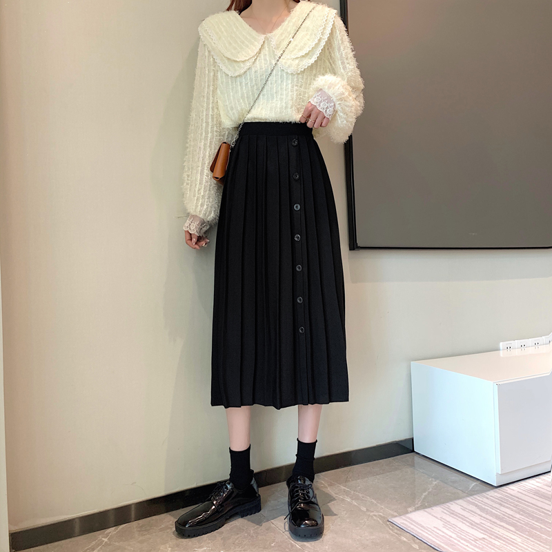 Real price ~ New Korean commuter folding skirt in spring