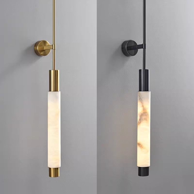 现代新中式云石长壁灯设计师轻奢客厅背景墙创意别墅酒店过道灯具,家装灯饰光源,壁灯,淘宝优惠券,粉丝福利购,淘宝优惠卷