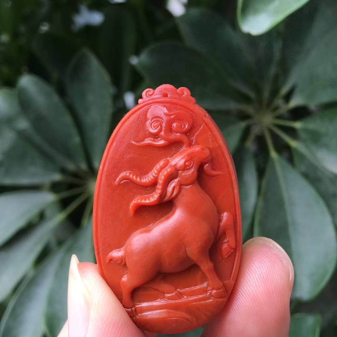 天然九口四川南红玛瑙吊坠弥勒佛项链生肖牛羊马龙鼠牛佛公本命年