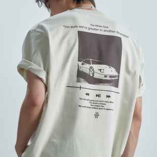 WILL ON WHEELS新款WHITE GOAT短袖T恤汽车文化