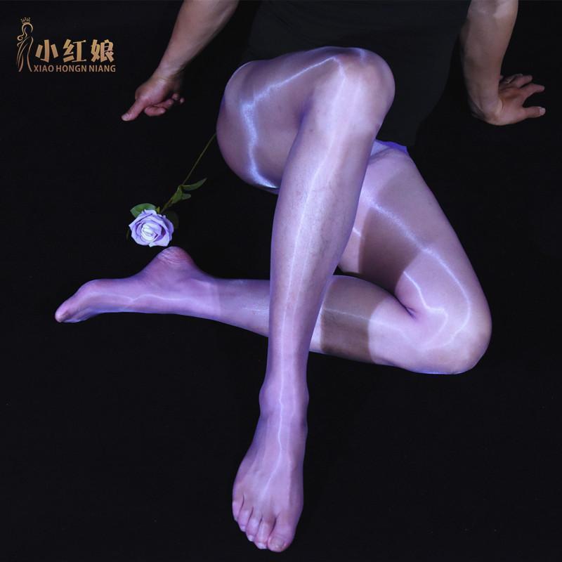 极光丝袜男丝滑油亮专用超薄性感珠光连裤袜可入体闪光无缝丝袜男