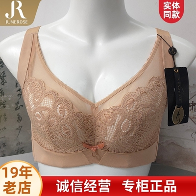 六月玫瑰大胸显小软钢圈棉