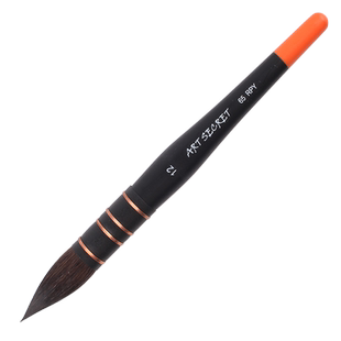 artsecret松鼠毛水彩画笔套装初学者美术学生专用专业圆头红黄蓝黑胖子勾线灰鼠动物毛笔拖把绘画画笔刷65RPY