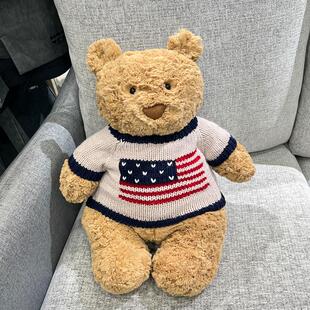 巴塞罗熊衣服胖胖熊泰迪熊bartholomew小熊着替换洗毛衣围巾娃衣
