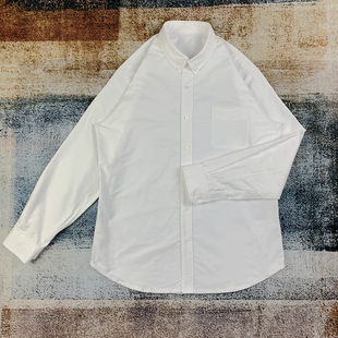 长绒棉纯色衬衣 水滴拼接衬衫 非visvim 牛津纺纯棉长袖 729