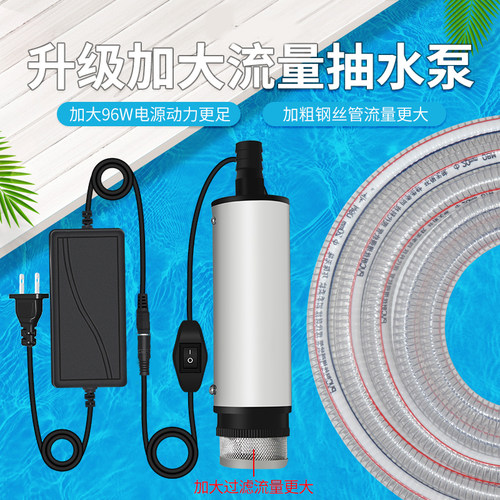 220v小型抽油泵不锈钢家用软管