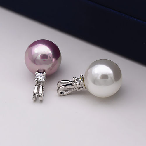 兔子耳朵v型正圆无瑕疵银项链