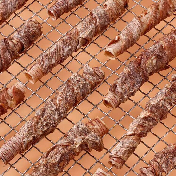 宠物零食磨牙棒小型犬泰迪幼犬鸭肉干训练奖励鹅喉管耐咬