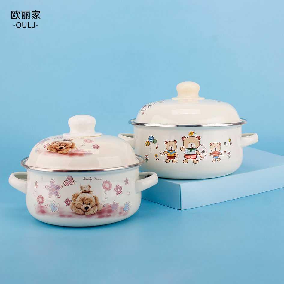 小珐琅瓷奶锅双耳锅搪瓷碗搪瓷锅迷你锅搪瓷汤锅泡面碗小火锅家用|ruв категории кухня/посуда, посуда, горшок/горшок/чайник, суп - от Buy2taobao.com для оказания профессиональной услуги покупки агента Taobao