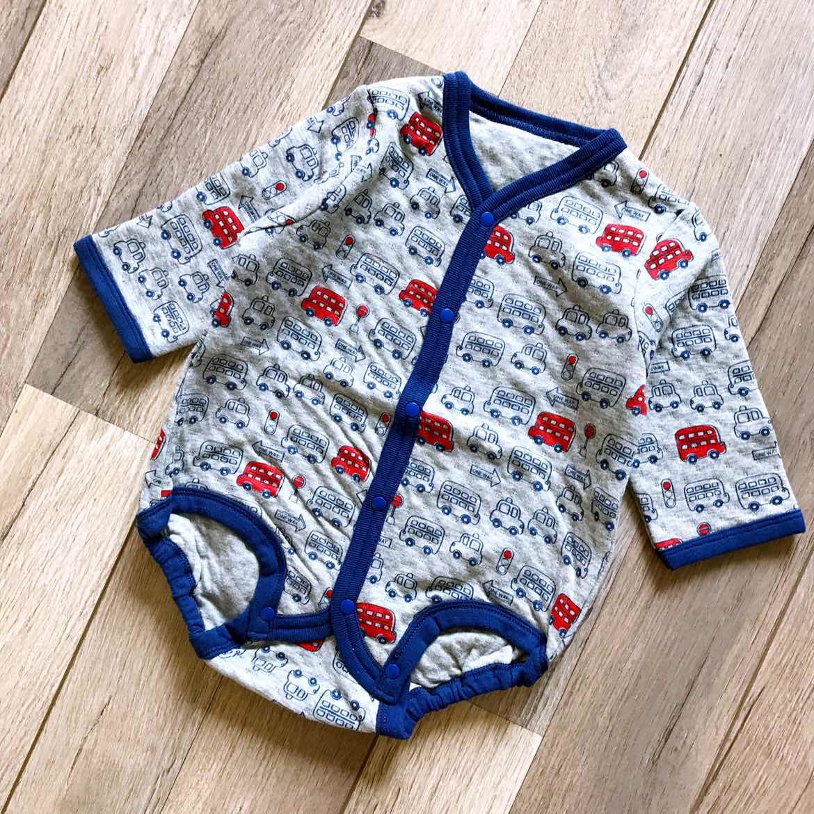 일본 대외 무역 아동복  가을 겨울 순면 에어 가디건 따뜻한 삼각형 가방 방귀 점프 슈트 7080 사이즈로 수출