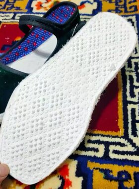 新郎新娘结婚手工布鞋