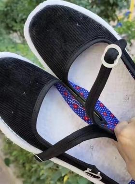 秦艺布鞋纯手工千层底布鞋女丝绒鞋面棉布麻绳手纳鞋底布底鞋