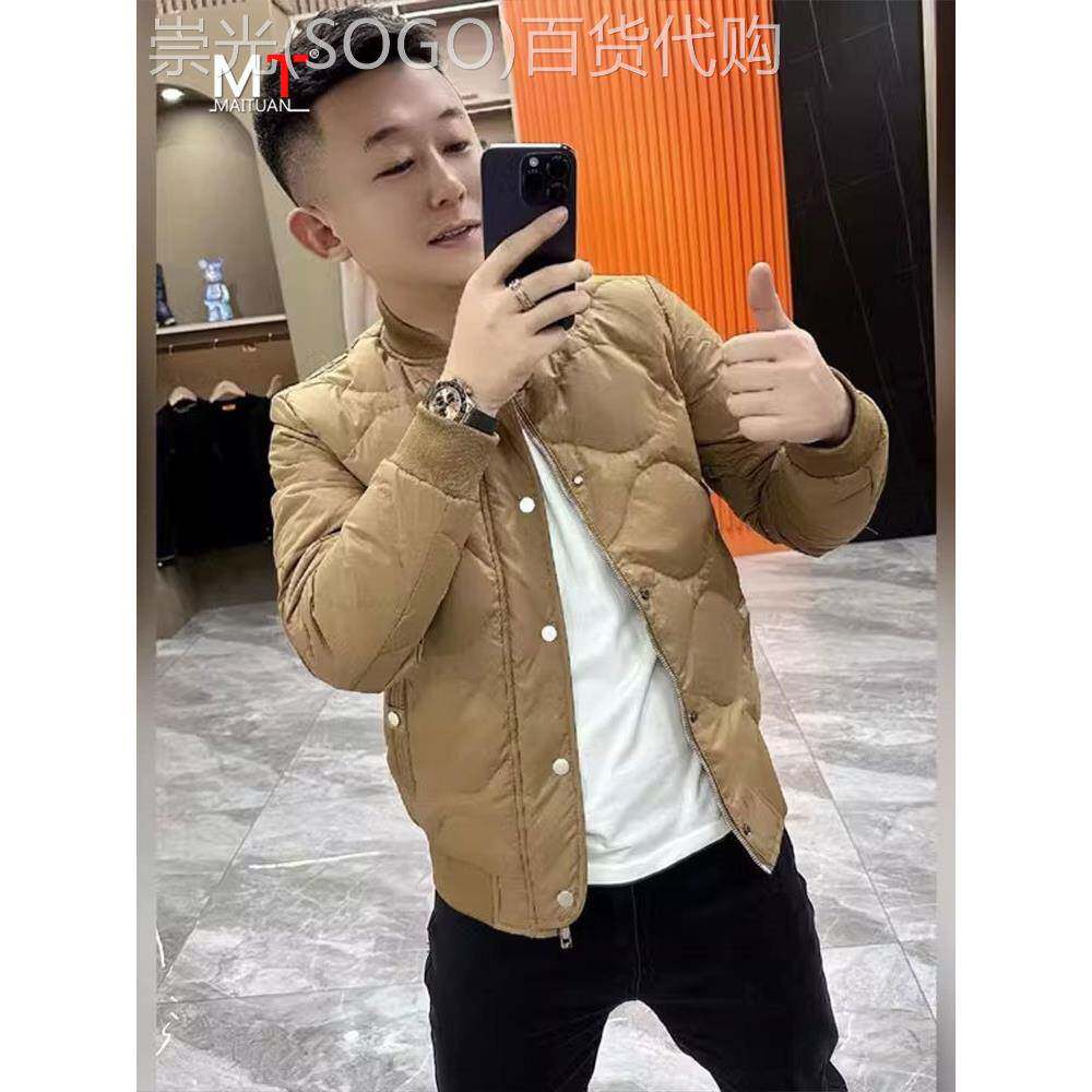 高端棒球棉服外套男士春秋冬季2025新款保暖修身短款休闲棉袄男款