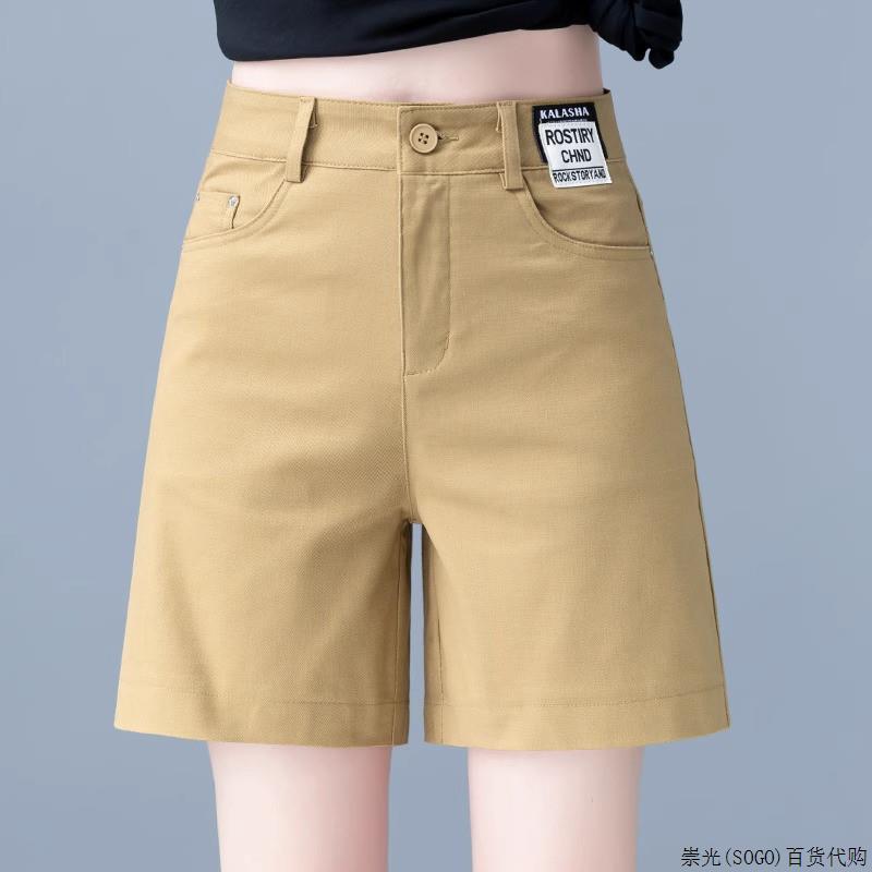 五分牛仔短裤女直筒夏季薄款2025新款外穿高腰宽松小个子阔腿中裤