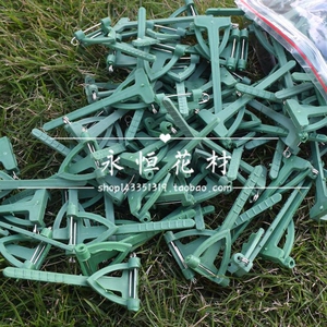 绿色胸针三角形针扣 婚庆花店用品 胸花夹子别针襟针 100个/包