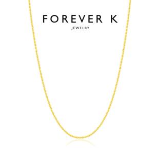 FK法诗卡 镭射闪珠项链高级时髦配饰意大利手工珠宝小银豆