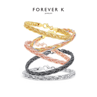 FK法诗卡 轻奢意大利手工高级感恒动编织手镯Timeless Bangle