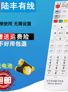 广东陆丰有线数字电视遥控器 碣石镇广电佳彩D568机顶盒8830514