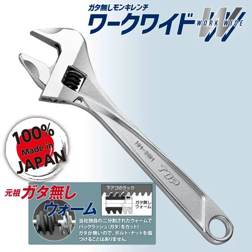 日本TOP无齿隙高精度活动扳手