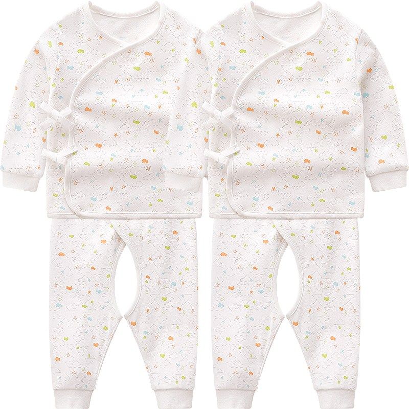 RABBI NEWBORN MONK CLOTHES SPRING AND AUTUMN BABY UNDERWEAR SET COTTON NEWBORN CLOTHES 0-3 MONTHS BABY CLOTHES