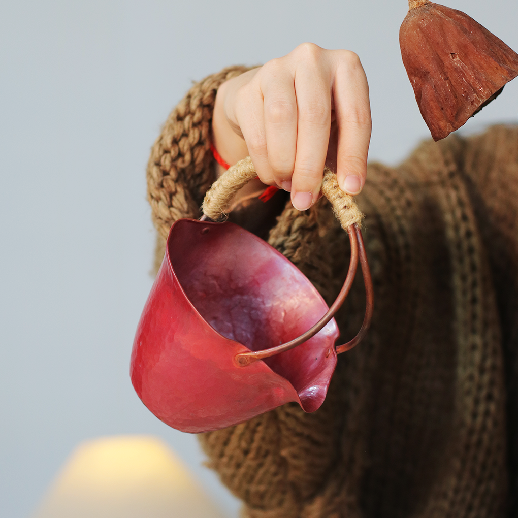 紫铜花篮公道杯宫墙红水月公道杯日式手工茶海功夫茶具分茶器,餐饮具,公道杯,淘宝优惠券,粉丝福利购,淘宝优惠卷