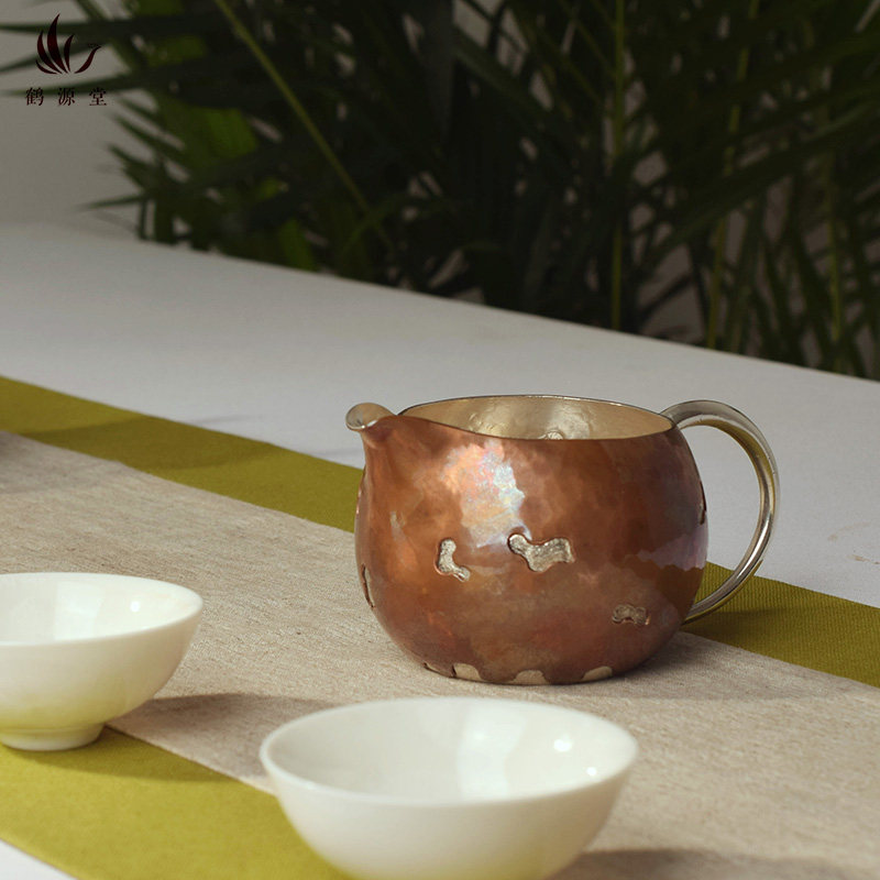 银公道杯S999纯银手工日式耐热分茶器铜包银公道杯大号厚茶具配件,餐饮具,公道杯,淘宝优惠券,粉丝福利购,淘宝优惠卷