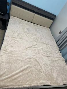 950克珊瑚绒毛毯子午睡办公室盖毯床上用加厚冬床单人牛奶法兰绒