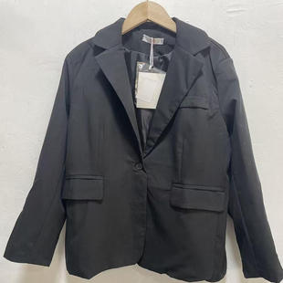 显瘦西服女宽松休闲上衣纽扣开衫 长袖 外套 春秋新款 翻领西装