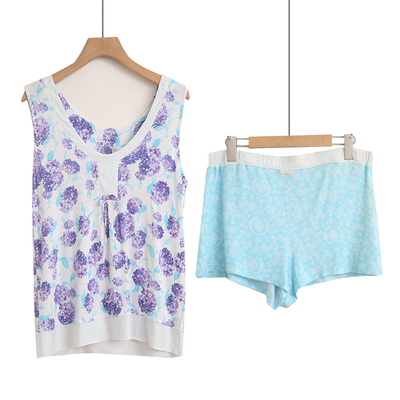 人棉夏天薄款宽松奶奶汗衫