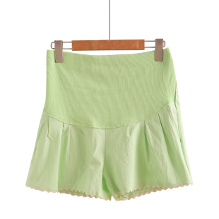 小个子夏天防走光棉麻短裤 孕妇安全裤 可调节打底裤 2026年新款 夏季