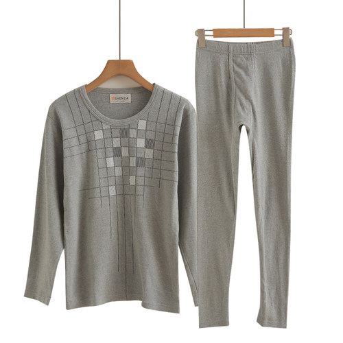 多款青少年纯棉内衣套装男毛衫秋衣秋裤初中高中学生保暖大童男孩