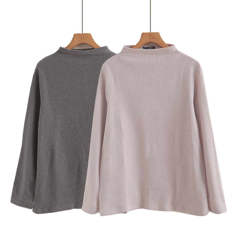 外贸日单半高领毛衣女冬季内搭打底衫中领针织衫上衣秋冬新款套头