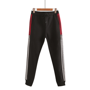 女裤 大码 哈伦裤 休闲运动裤 高腰 2025秋冬女长裤 女束脚裤 宽松休闲裤