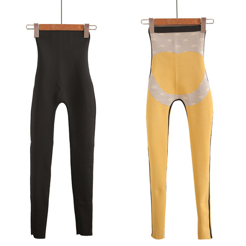 鲨鱼打底裤女外穿春秋冬新款加绒高腰无痕悬浮收腹提臀空姐保暖裤