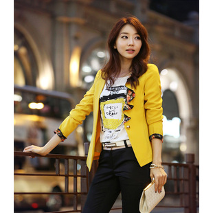 型一粒扣小西服女长袖 2025春秋新款 潮OL气质修身 女韩版 外套 小西装
