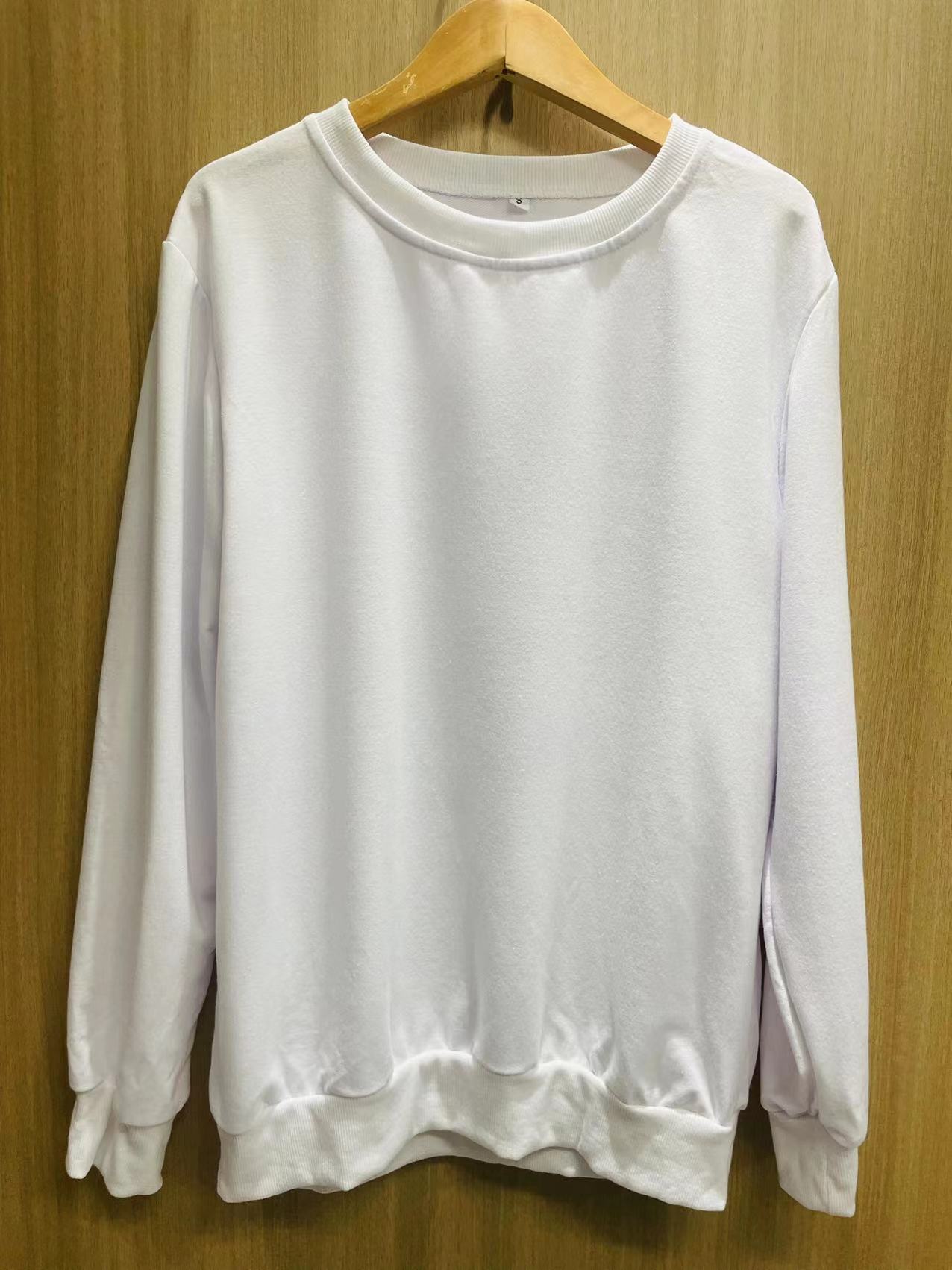 新款春秋圆领无帽毛圈上衣