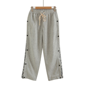 新款 休闲哈伦卫裤 侧边腰果花排扣工装 男女ins潮篮球运动裤 裤 秋季