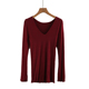 秋冬季 圆领保暖内衣 打底衫 新品 女士美体紧身秋衣单件上衣塑身长袖