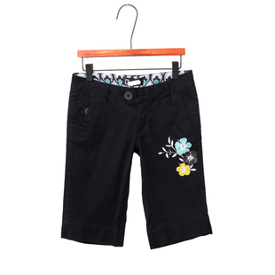 女外穿薄款 五分打底裤 高腰显瘦大码 印花五分裤 子 夏装 弹力短裤 新款