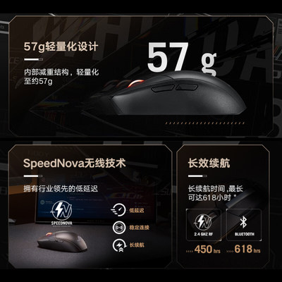 ROG影刃3无线 AimPoint 36k传感器 无线鼠标 电竞游戏鼠标 轻量化