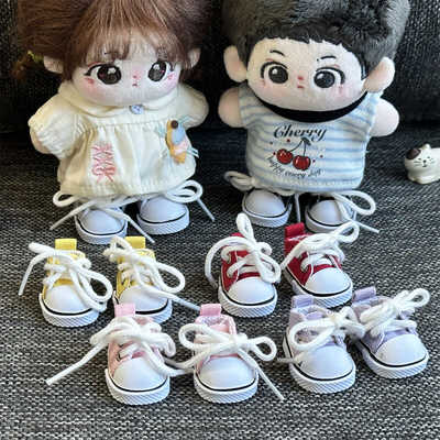 十厘米棉花娃娃帆布鞋子拉布布鞋
