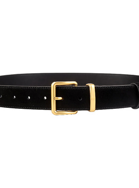 秋冬新磨砂款经典方扣百搭腰带复古牛皮配牛仔裤西裤真皮皮带女款