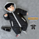 婴幼儿冬装 连体衣棉服洋气连帽加绒加厚无骨哈衣爬爬服新生儿