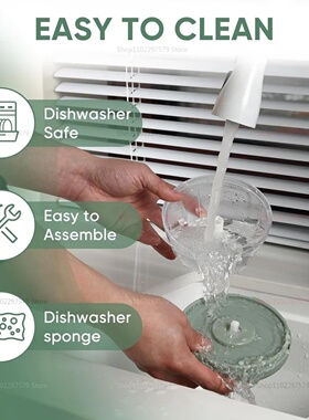 500/900ML Manual Meat Mincer Garlic Chopper Rotate Garlic P