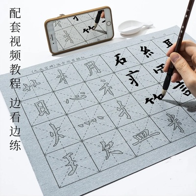 Brush Copybook Reusable Water Writing Cloth for Beginner Ch